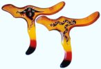 flying kangaroos returning boomerangs