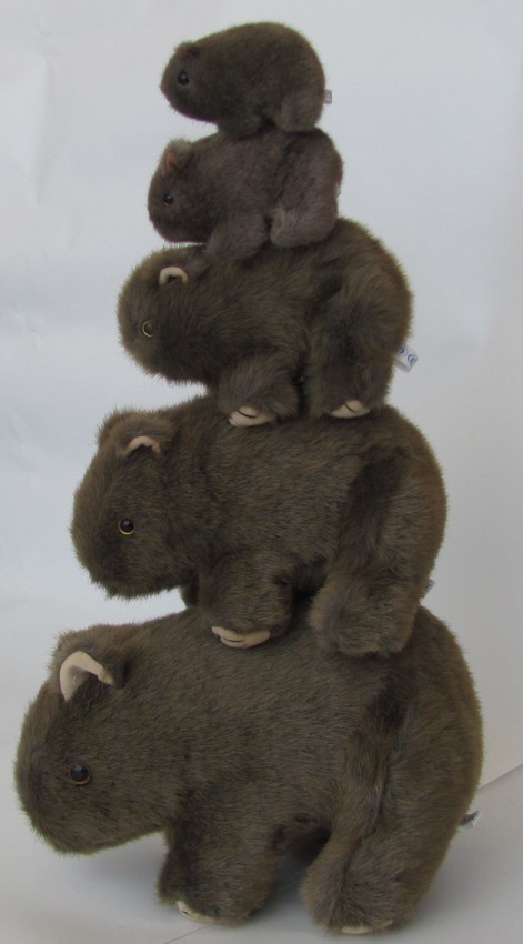 Standing wombat soft toys