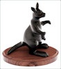 Black jade kangaroo figurine