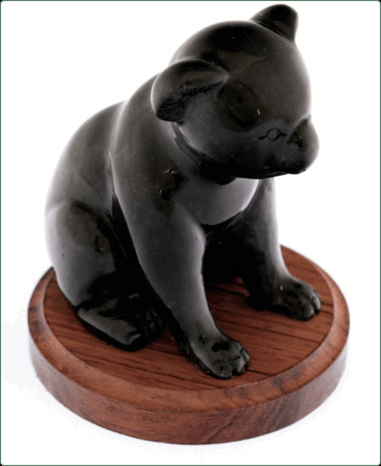 Black Jade Koala Figurine