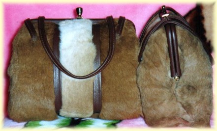 fur handbag