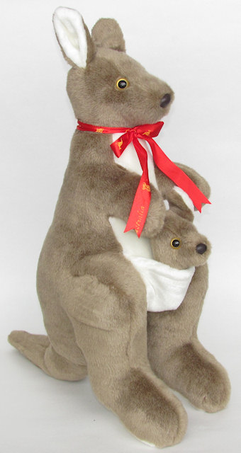 Large grey kangaroo toy 51 cm / 20 inch